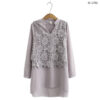 เสื้อชีฟองแต่งผ้าลูกไม้