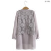 เสื้อชีฟองแต่งผ้าลูกไม้