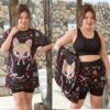 81-1072 ชุดว่ายน้ำพร้อมเสื้อคลุม เซ็ต 3 ชิ้น