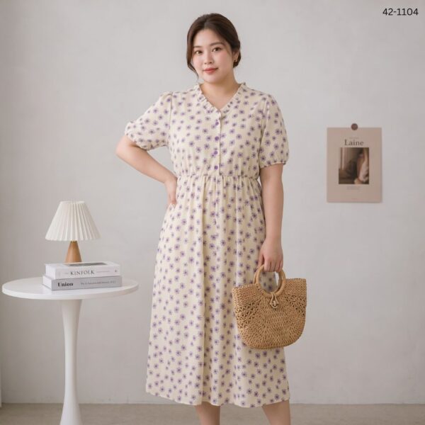 42-1104 (1) เดรสกระโปรงยาว