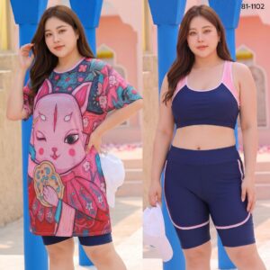 ชุดว่ายน้ำพร้อมเสื้อคลุม