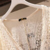 41-2189.5 เสื้อคลุมผ้าลูกไม้ลายฉลุ