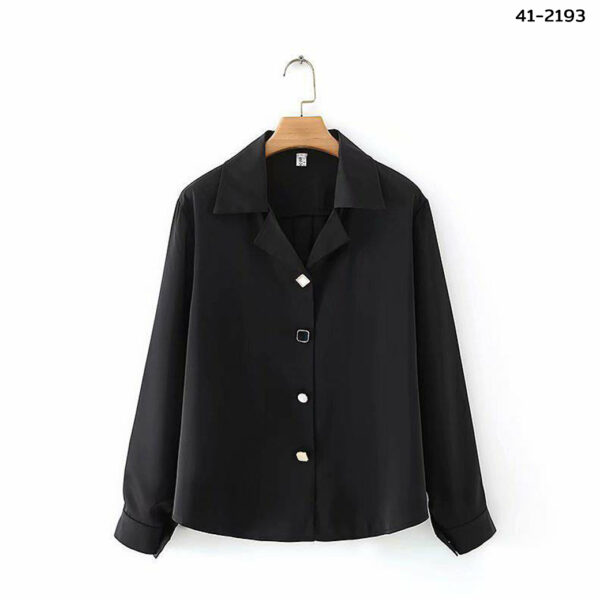 เสื้อทำงานแขนยาวคอวี