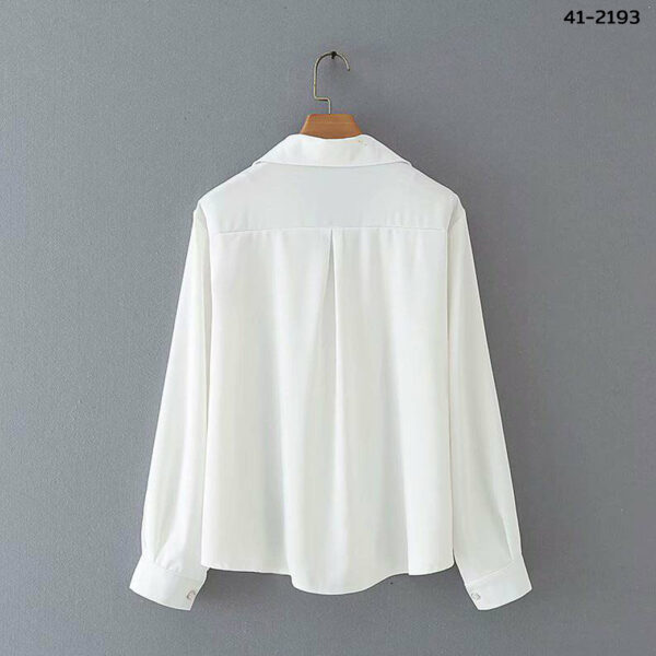 41-2193.5 เสื้อทำงานแขนยาวคอวี