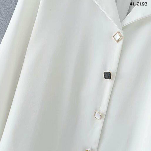 41-2193.7 เสื้อทำงานแขนยาวคอวี