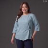 21-1136 (2) เสื้อคอกลมผ้าป่าน