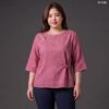 21-1136 (4) เสื้อคอกลมผ้าป่าน