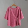 21-1136 (5) เสื้อคอกลมผ้าป่าน