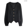 41-2217BL.8 เสื้อทำงานผ้าครอสติช