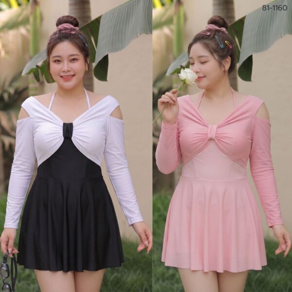 81-1160XX (1) ชุดว่ายน้ำกระโปรง