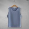เสื้อแขนกุดผ้าอิตาลีสีเทา