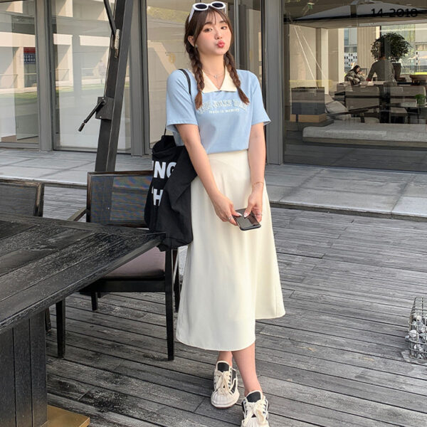 กระโปรงทำงานทรงเอ