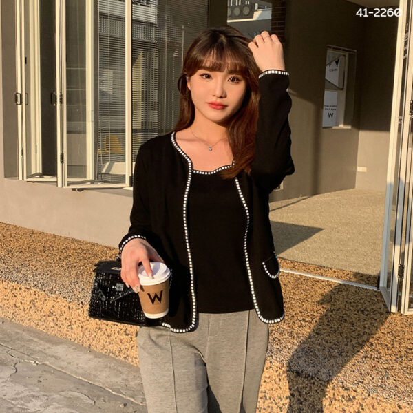41-2260.5 เสื้อคลุมพร้อมเสื้อสายเดี่ยว