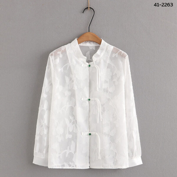 เสื้อคลุมซีทรูลายลูกไม้