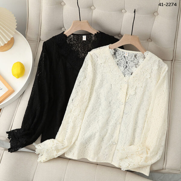 41-2274.1 เสื้อลูกไม้แขนยาว