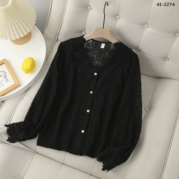 เสื้อลูกไม้แขนยาว