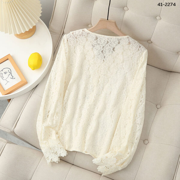 41-2274.4 เสื้อลูกไม้แขนยาว