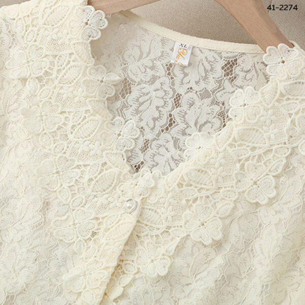 41-2274.5 เสื้อลูกไม้แขนยาว