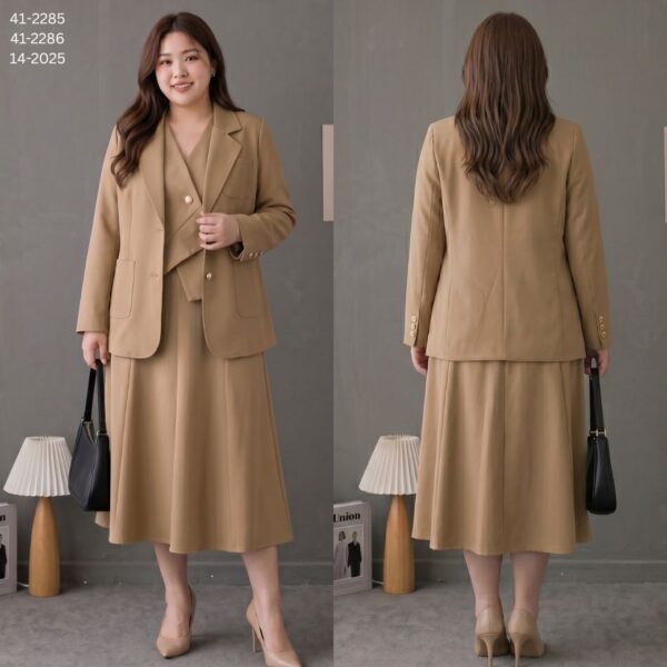 41-2285+14-2025 (5) เสื้อสูททำงานขนาดใหญ่พิเศษ