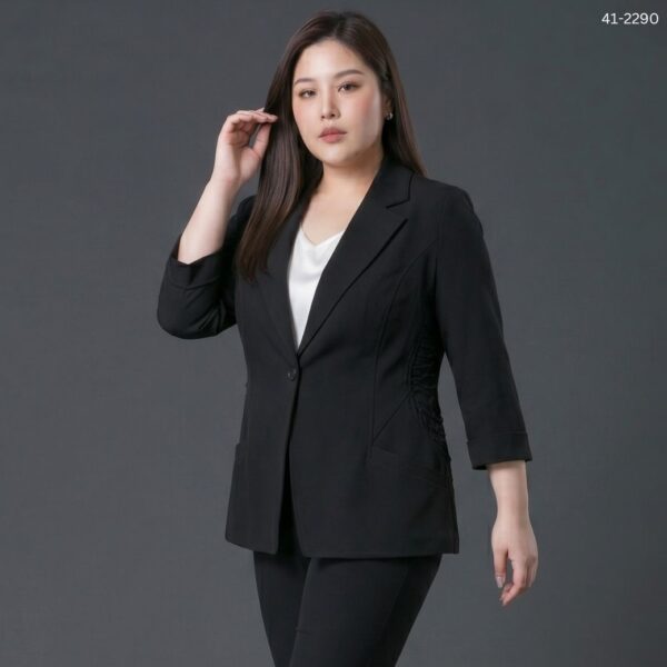 41-2290 (10) เสื้อคลุมทำงานแขนสี่ส่วน