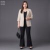 41-2290 (2) เสื้อคลุมทำงานแขนสี่ส่วน