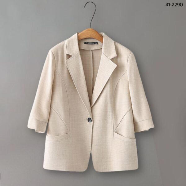 41-2290B (5) เสื้อคลุมทำงานแขนสี่ส่วน
