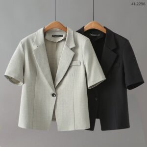 41-2296A (1) 41-2296 เสื้อคลุมทำงานแขนสั้น