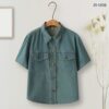 เสื้อยีนส์เดนิมแขนสั้น