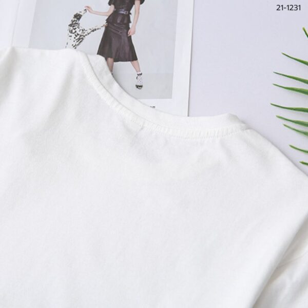เสื้อยืดคอกลมปักลายจีน