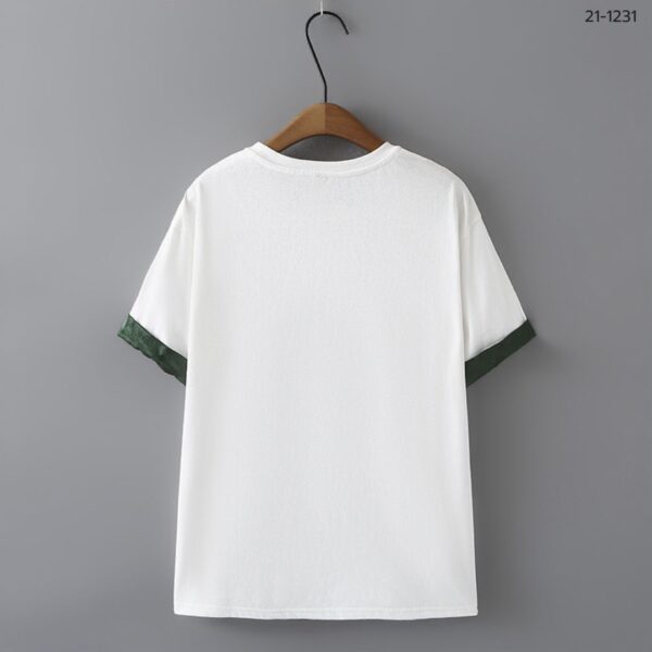 เสื้อยืดคอกลมปักลายจีน