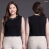 41-2314 (3) เสื้อแขนกุดปักมุก
