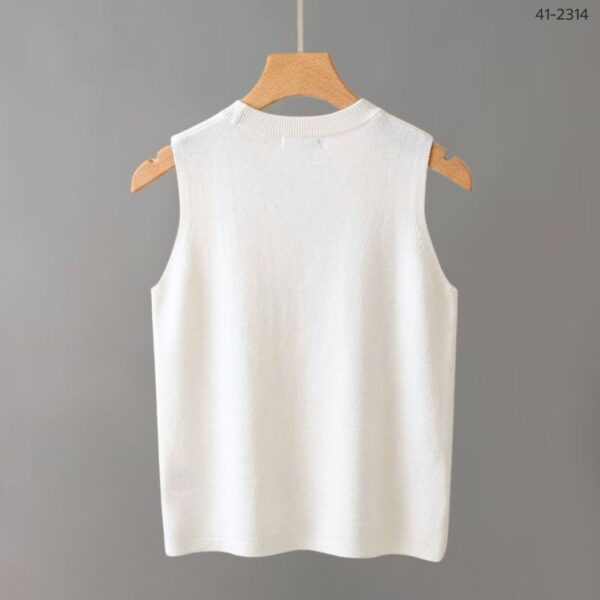 41-2314N (4) เสื้อแขนกุดปักมุก