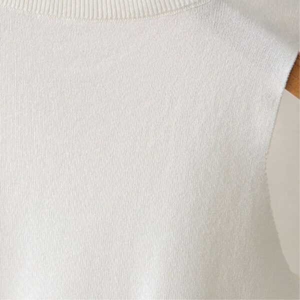 41-2314N (7) เสื้อแขนกุดปักมุก