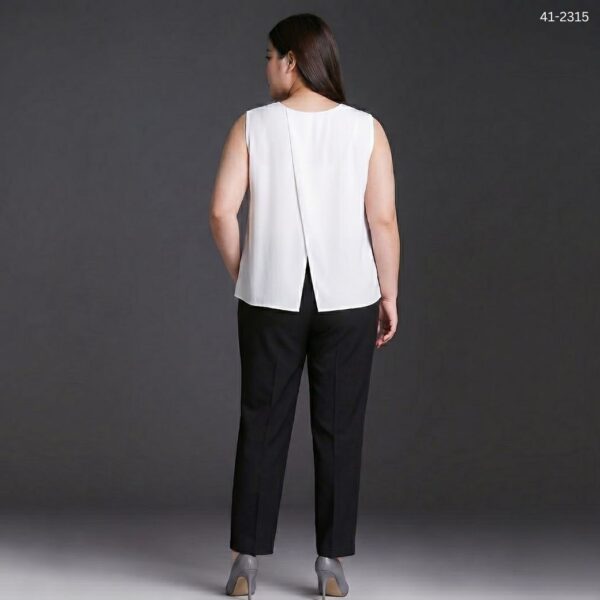 เสื้อทำงานแขนกุดผ่าหลัง