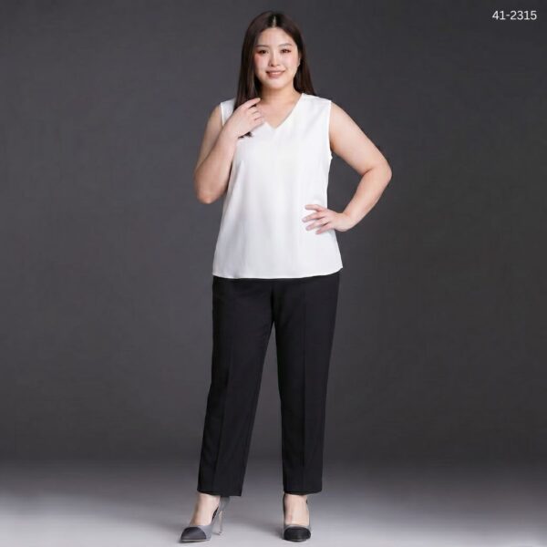 เสื้อทำงานแขนกุดผ่าหลัง