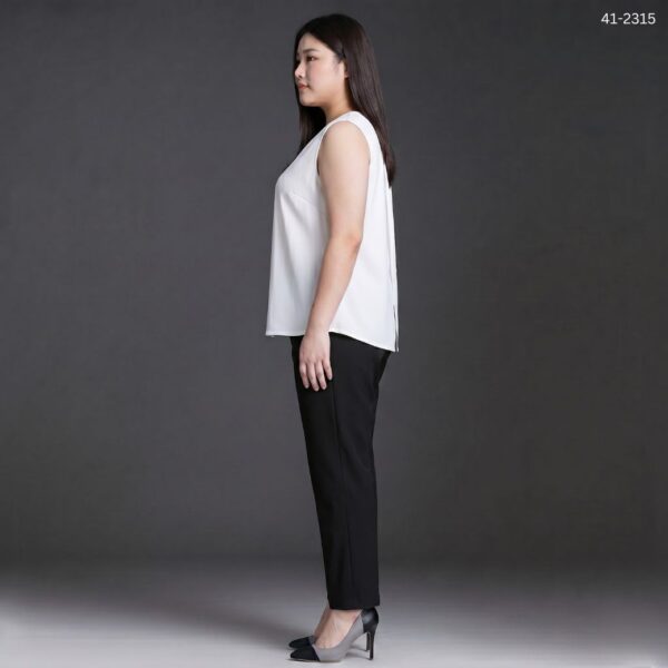 เสื้อทำงานแขนกุดผ่าหลัง
