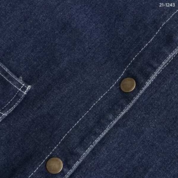 21-1243 (5) เสื้อยีนส์แขนกุดคอวี
