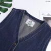 21-1243 (6) เสื้อยีนส์แขนกุดคอวี