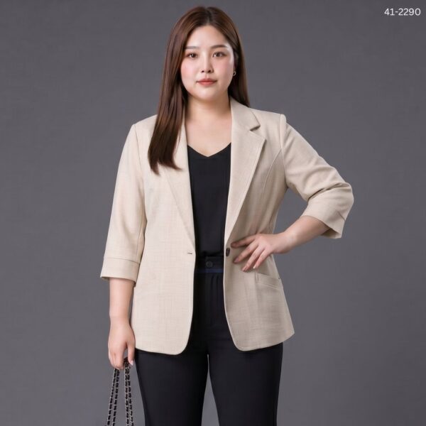 41-2290 (5) เสื้อคลุมทำงานแขนสี่ส่วน