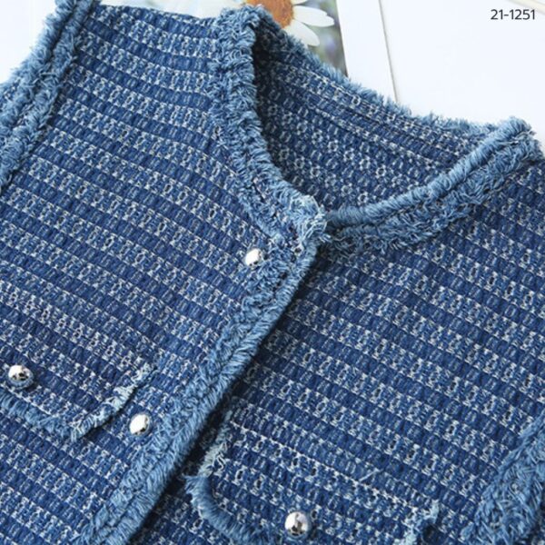 21-1251 (8) เสื้อยีนส์แขนกุด