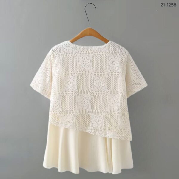 เสื้อถักโครเชย์คอกลม