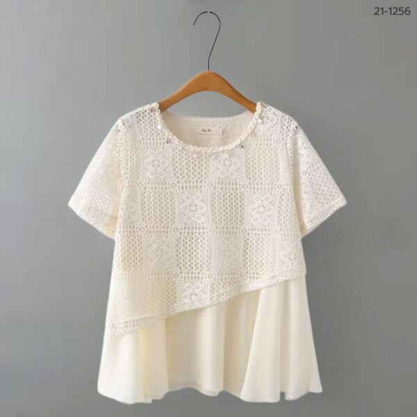 เสื้อถักโครเชย์คอกลม