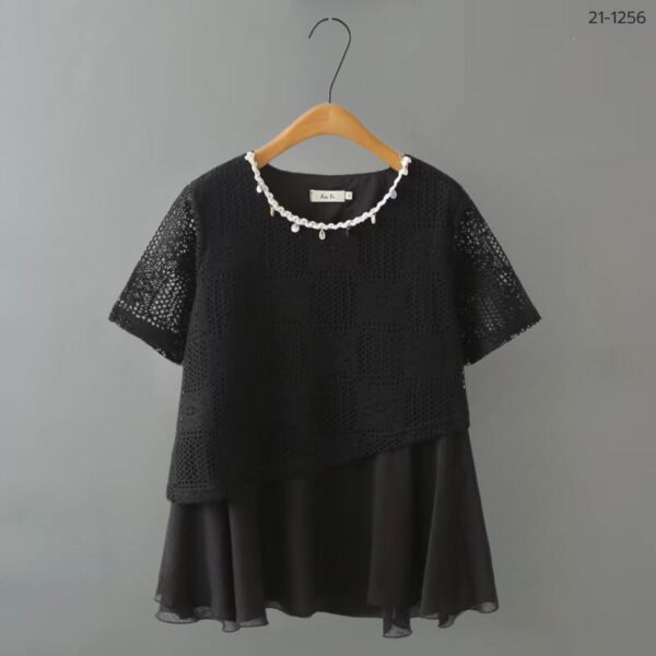 เสื้อถักโครเชย์คอกลม