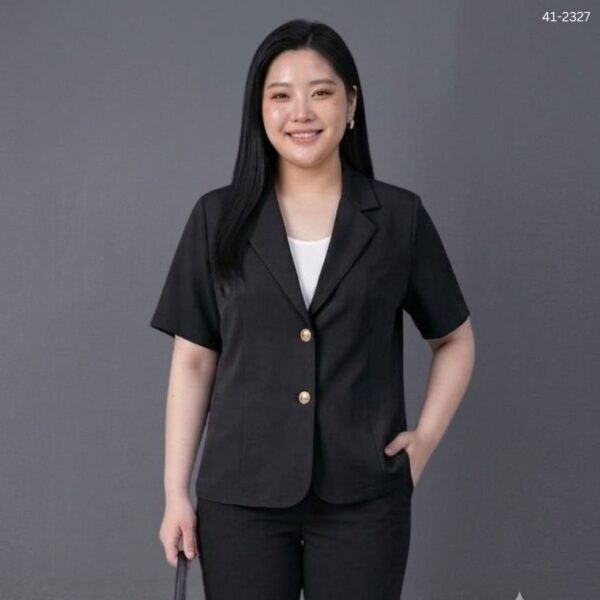 41-2327R (4) เสื้อสูททำงานแขนสั้น