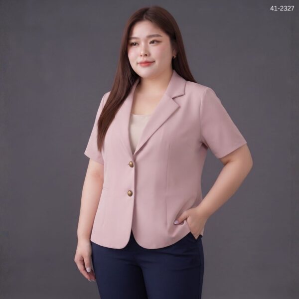 41-2327R (7) เสื้อสูททำงานแขนสั้น