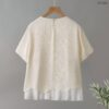 21-1262 (6) เสื้อคอกลมผ้าพลีท