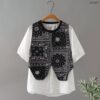 เสื้อคอกลมตัดต่อเสื้อกั้ก