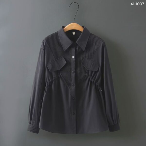 เสื้อเชิ้ตแขนยาวจั้มเอว