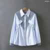 เสื้อเชิ้ตแขนยาวจั้มเอว