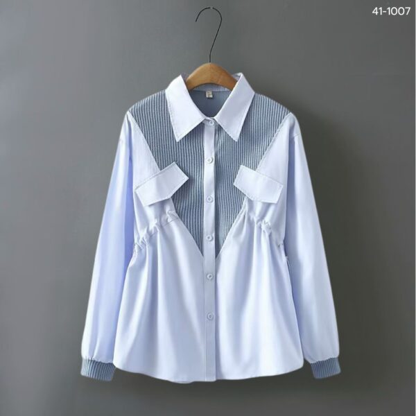 เสื้อเชิ้ตแขนยาวจั้มเอว